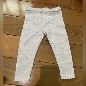 Fuzzy Zara Toddler Girl Leggings - Sz 18-24Mo